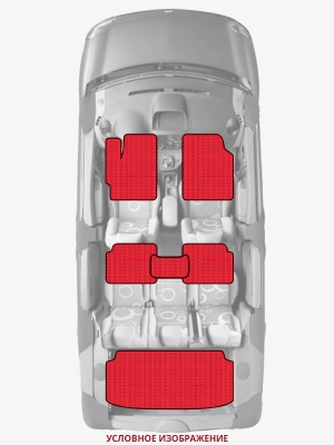 ЭВА коврики «Queen Lux» комплект для Tesla Model S